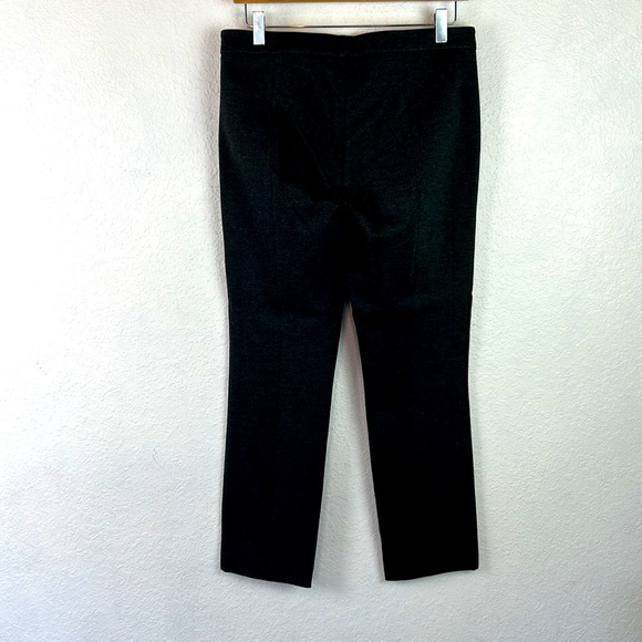 Vince Crop Stretch Knit Trousers in Charcoal Gray 10 - Picture 5 of 7